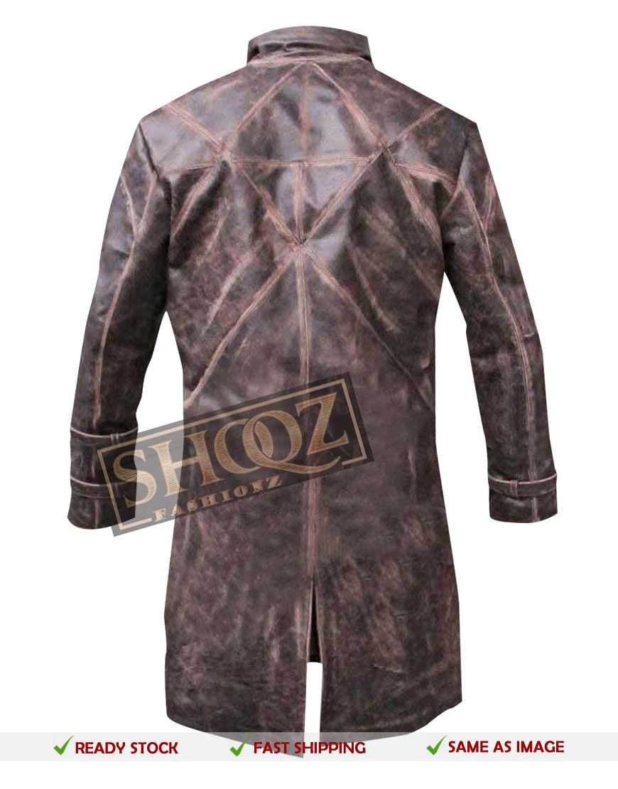 Watch Dogs Aiden Pearce Distressed Brown Coat